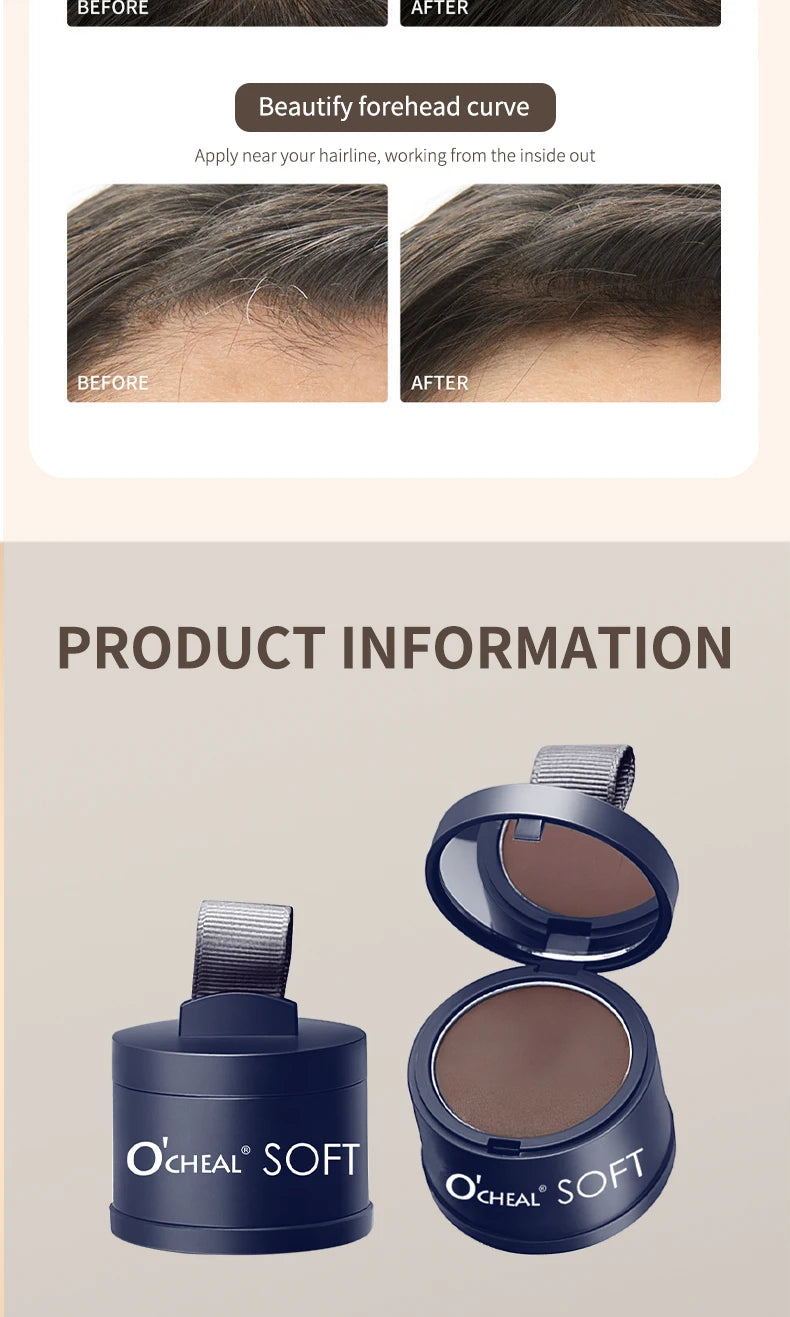 O'CHEAL Hairline Fluffy Powder Repair Volume Powder Shadow Shadow Powder Hair Concealer Coverage Fill Forehead Hairline