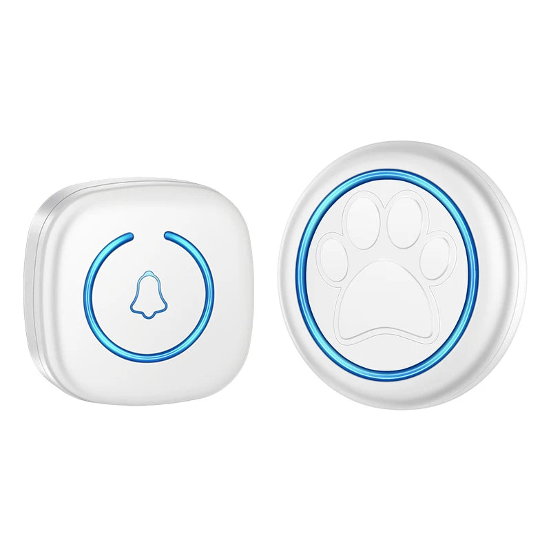 Pet Touch Ringer Button Bell 300M/984ft Range 60 Songs High Volume Doorbell For Cat & Dog Training Door Bell Smart Home US EU